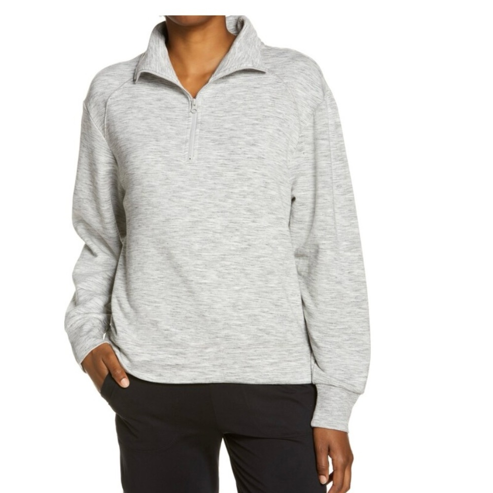 Zella super soft 1/4 zip fleece pullover excellent condition M